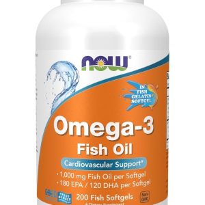 روغن ماهی Omega3 پشتیبانی قلبی عروقی 200 ژل نرم ماهی بسته بندی ممکن است متفاوت باشد