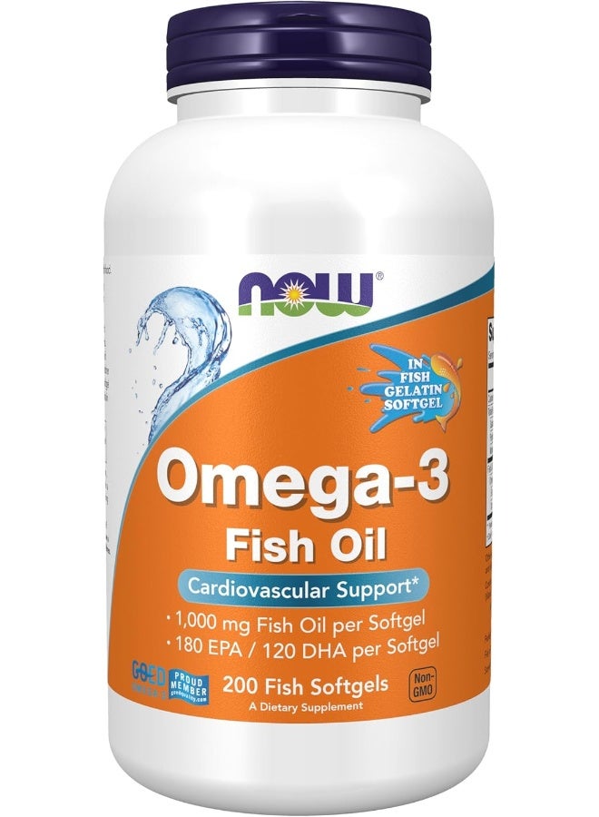 روغن ماهی Omega3 پشتیبانی قلبی عروقی 200 ژل نرم ماهی بسته بندی ممکن است متفاوت باشد