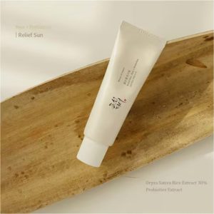 کرم ضد آفتاب Relief Sun Rice Probiotics ضد آفتاب مرطوب کننده صورت با SPF 50 PA کرم ضد آفتاب کره ای 50ml 50ml