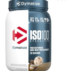 پودر ایزوله پروتئین آب پنیر هیدرولیز شده ISO 100 – طعم شیرینی و خامه – 620 گرم – 20 وعده – برای رشد عضلات