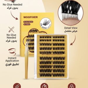 100 عدد کیت خوشه مژه خود چسبدار خوشه مژه DIY مژه مصنوعی D فر از قبل چسبانده شده با موچین برای مبتدیان، کیت اکستنشن مژه بدون چسب 10 تا 16 میلی متری را فشار دهید، بدون چسب نیازی به پاک کننده بدون باقیمانده
