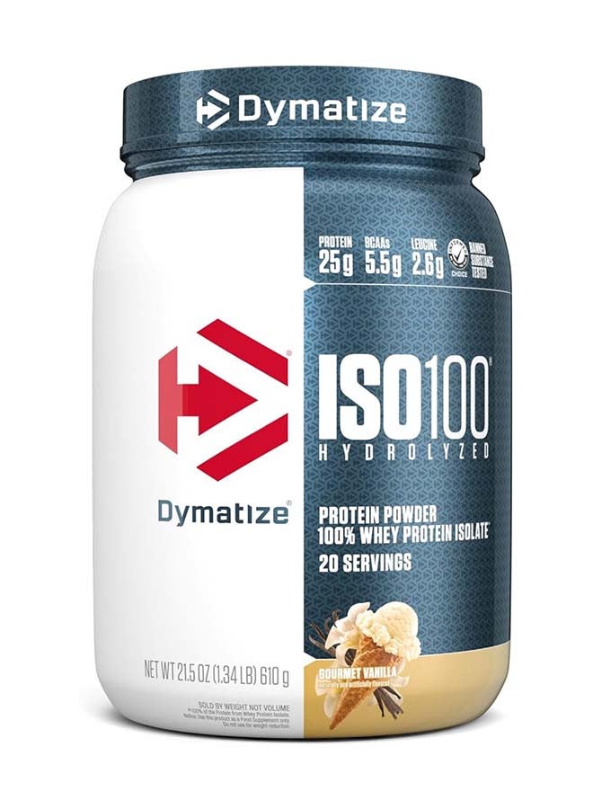 Iso 100 20 سرو وانیل لذیذ، 610 گرم